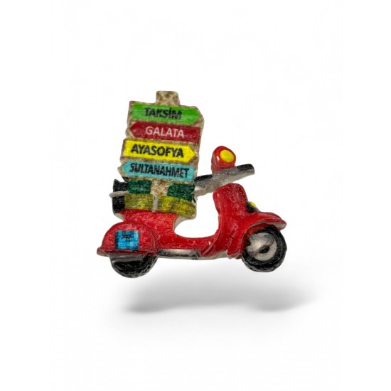 3 BOYUTLU İSTANBUL İLÇELERİ MOTOR MODEL MAGNET