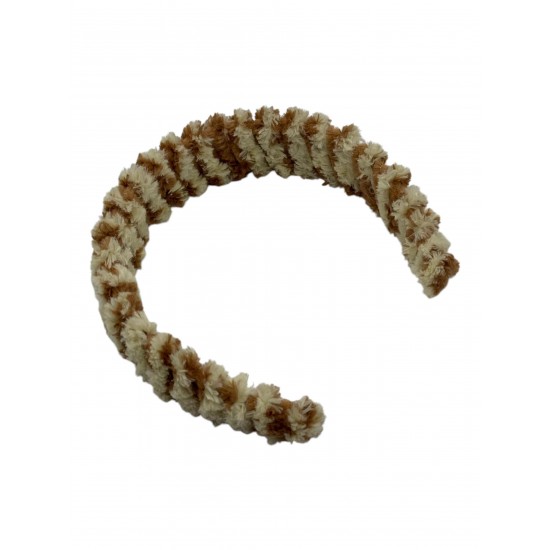 PELUŞ MODEL TABA KAHVE-KREM TAÇ