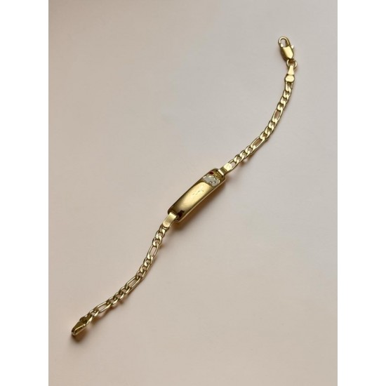 İSİM YAZILABİLİR GOLD RENK BOMBELİ HELLO KİTTY MODEL 14K ALTIN KAPLAMA ÇOCUK KÜNYESİ