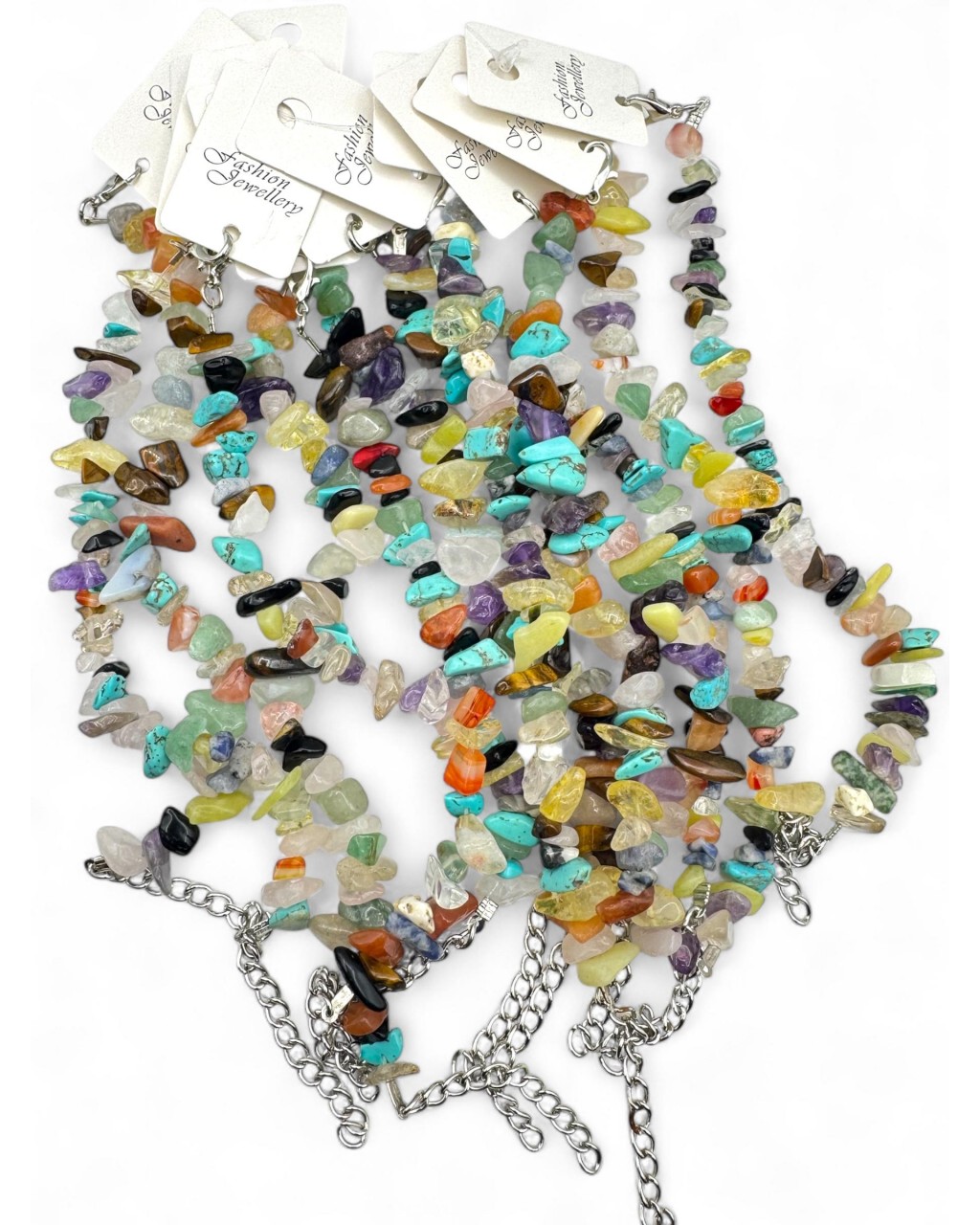 KARIŞIK ÇAKRA TAŞI KIRIKTAŞ DOĞALTAŞ BİLEKLİK ( 1 ADET )