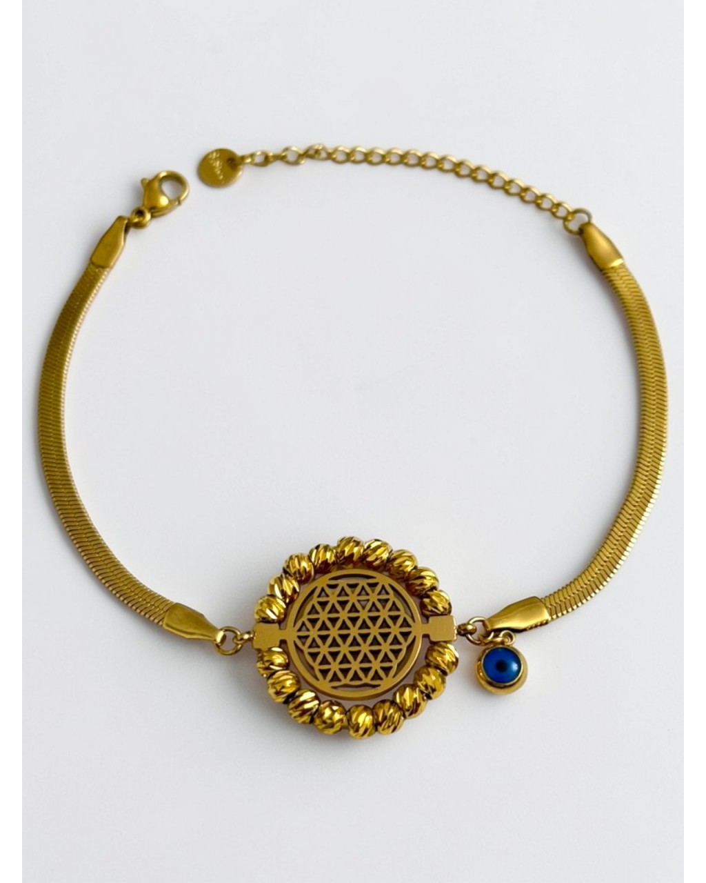 YAŞAM ÇİÇEĞİ İTALYAN MODEL ÇELİK BİLEKLİK