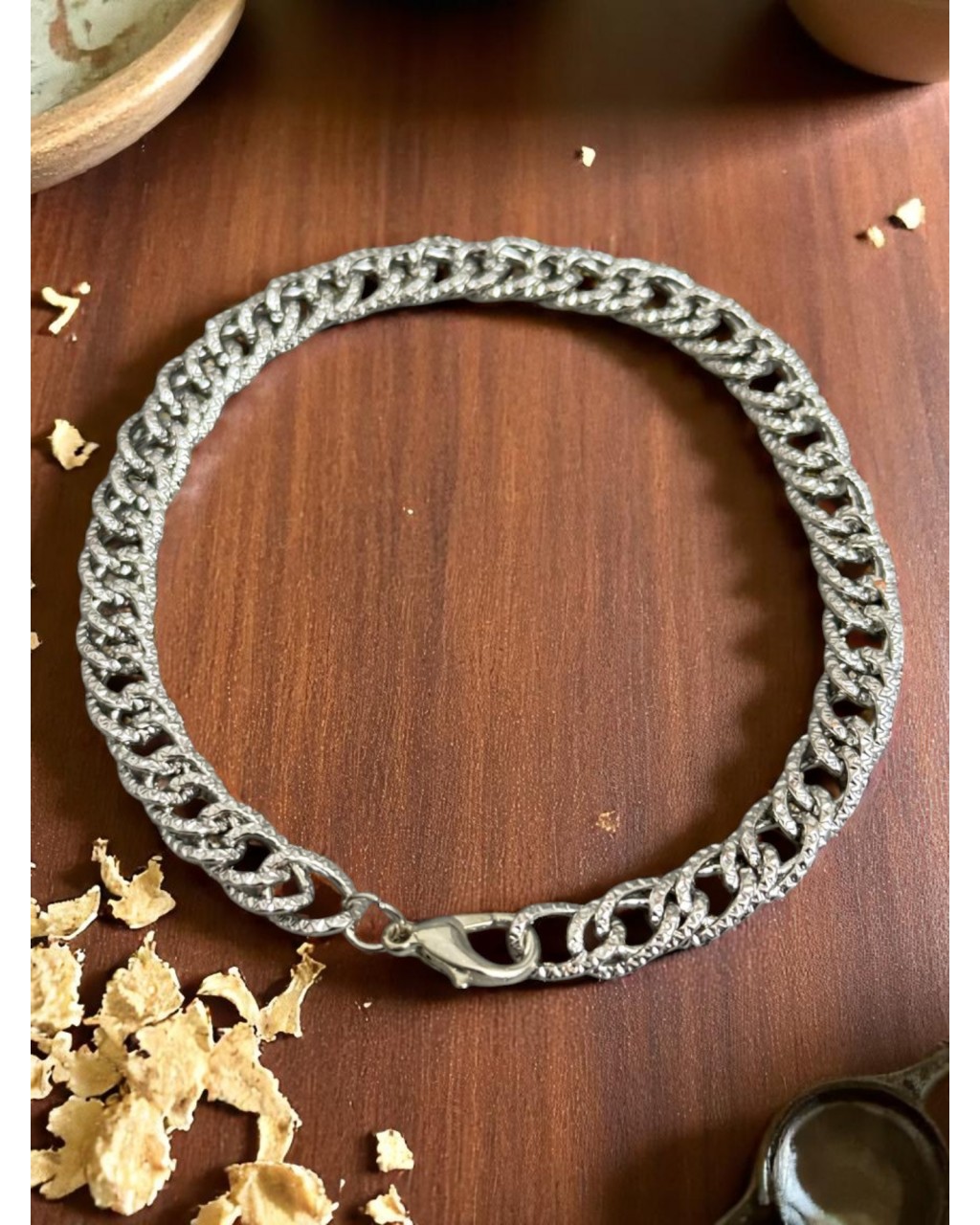 KÜÇÜK BOY TIKNAZ KÜBA ZİNCİR METAL BİLEKLİK