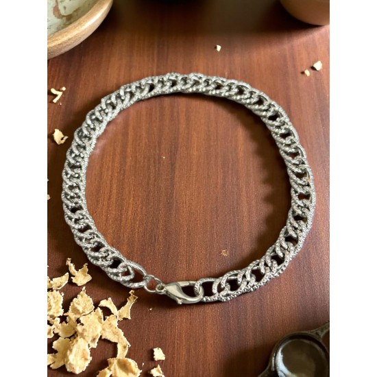 KÜÇÜK BOY TIKNAZ KÜBA ZİNCİR METAL BİLEKLİK
