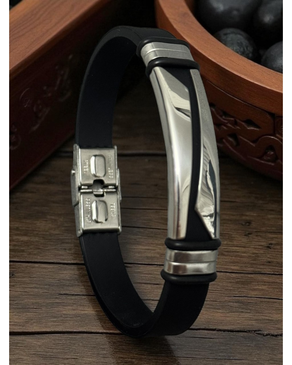 İKİ PARÇALI İSİM YAZMALI ÇELİK BİLEKLİK