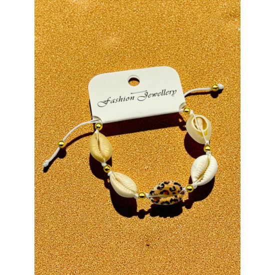 JAGUAR BASKI DESENLİ DENİZ KABUĞU BİLEKLİK