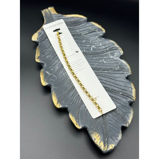 DOC ZİNCİR GOLD RENK ÇELİK BİLEKLİK