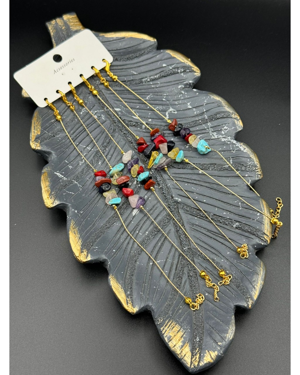 6 LI KOBRA ZİNCİR ÇAKRA DOĞALTAŞ BİLEKLİK