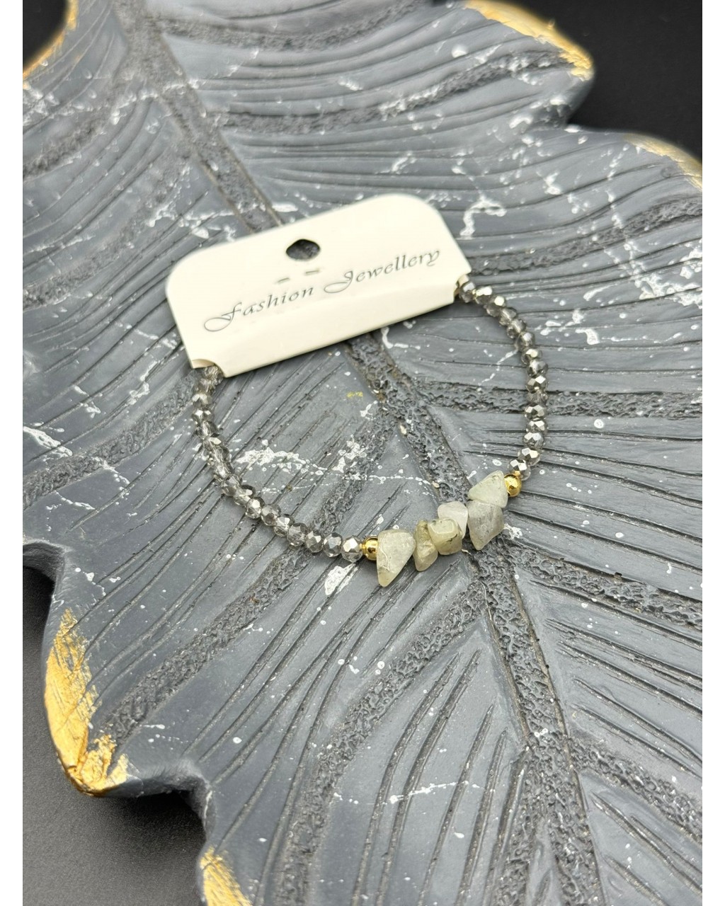 KRİSTAL BONCUK LABRODORİT TAŞI BİLEKLİK