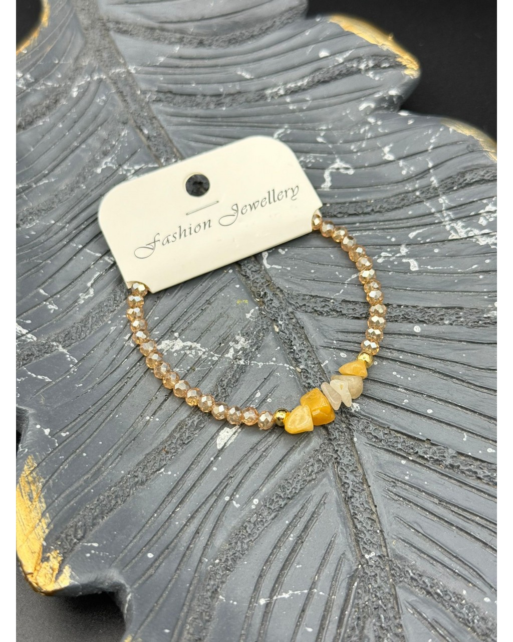 KRİSTAL BONCUK AKİK TAŞI BİLEKLİK