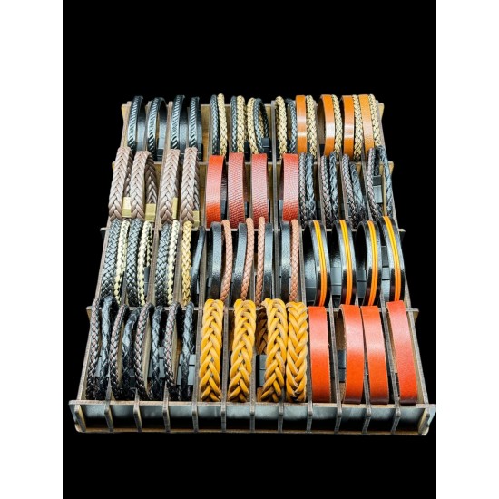 48 ADET KARIŞIK MODEL DERİ BİLEKLİK