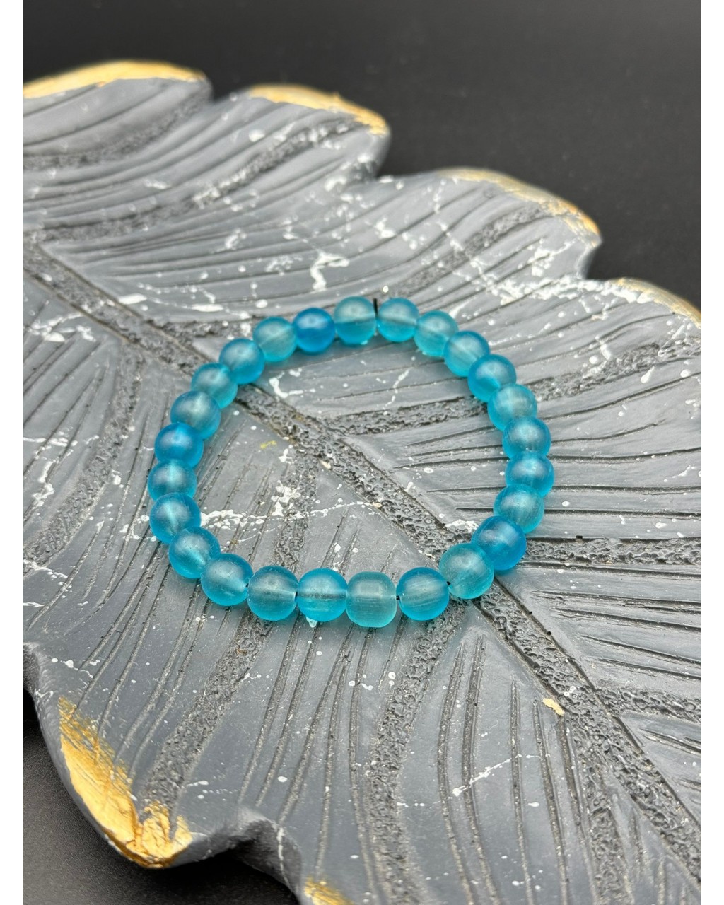 MAVİ MAT BONCUK MİSİNE BİLEKLİK