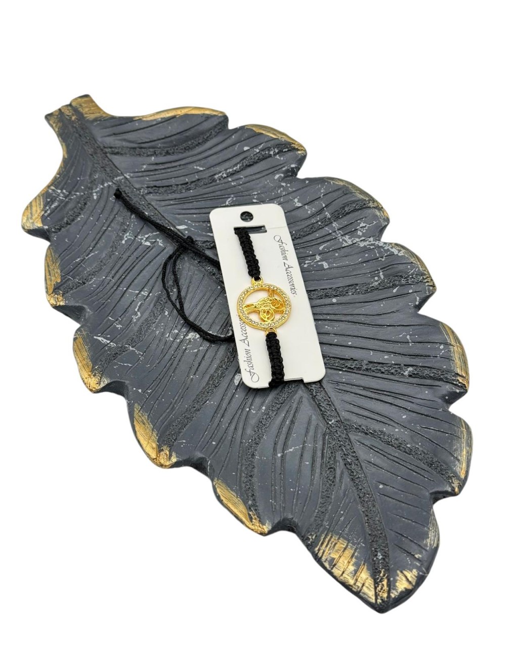 ZİRKON TAŞLI OSMANLI TUĞRASI MODEL MAKROME BİLEKLİK