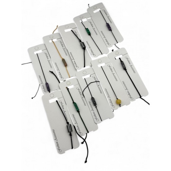 10 ADET KARIŞIK SÜTUN DOĞALTAŞ MAKROME BİLEKLİK