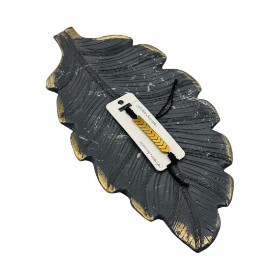 SARI RENK HEMATİT MAKROME BİLEKLİK