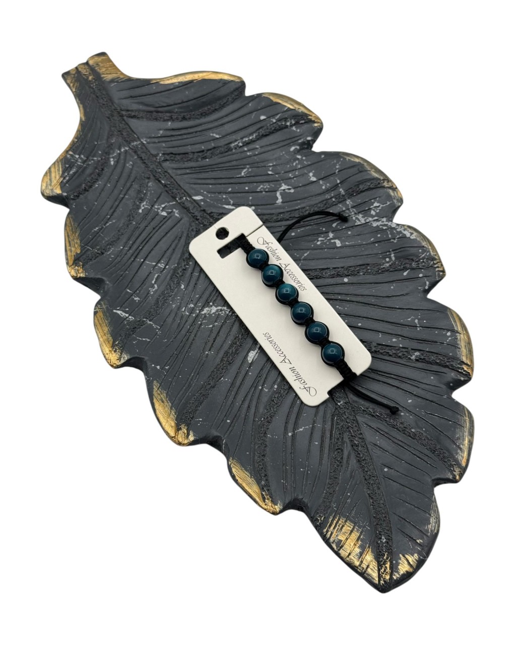 8MM CEZAYİR MAVİSİ BONCUK MAKROME BİLEKLİK