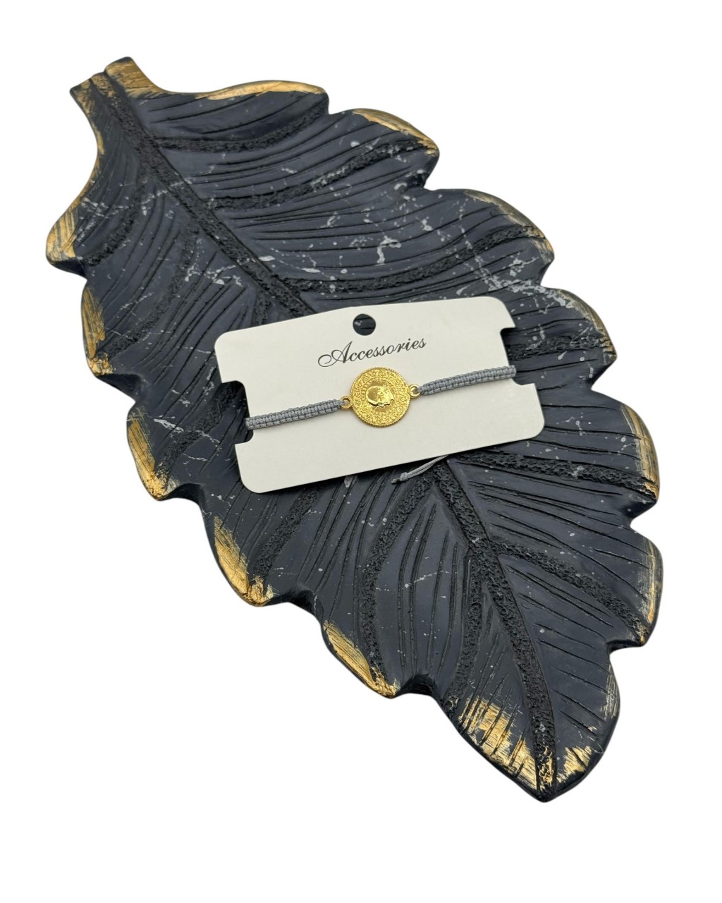 GRİ RENK MAKROME ÇEYREK BİLEKLİK