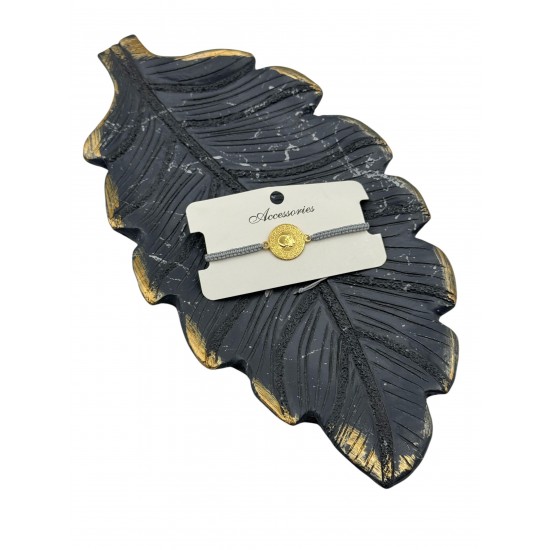 GRİ RENK MAKROME ÇEYREK BİLEKLİK