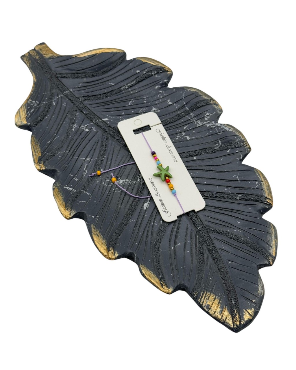 YEŞİL YILDIZ MODEL KARIŞIK RENK ÇOK BONCUKLU MAKROME BİLEKLİK