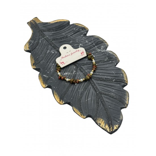 UNAKİT TAŞI İNCİLİ DOĞALTAŞ BİLEKLİK