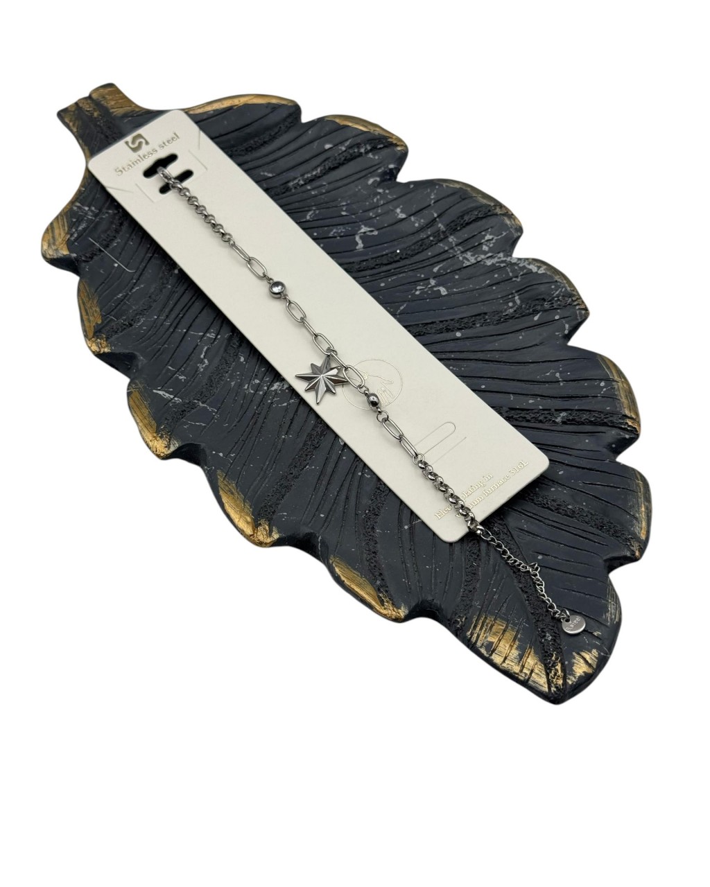 KUTUP YILDIZI MODEL ZİNCİR SİLVER RENK ÇELİK BİLEKLİK