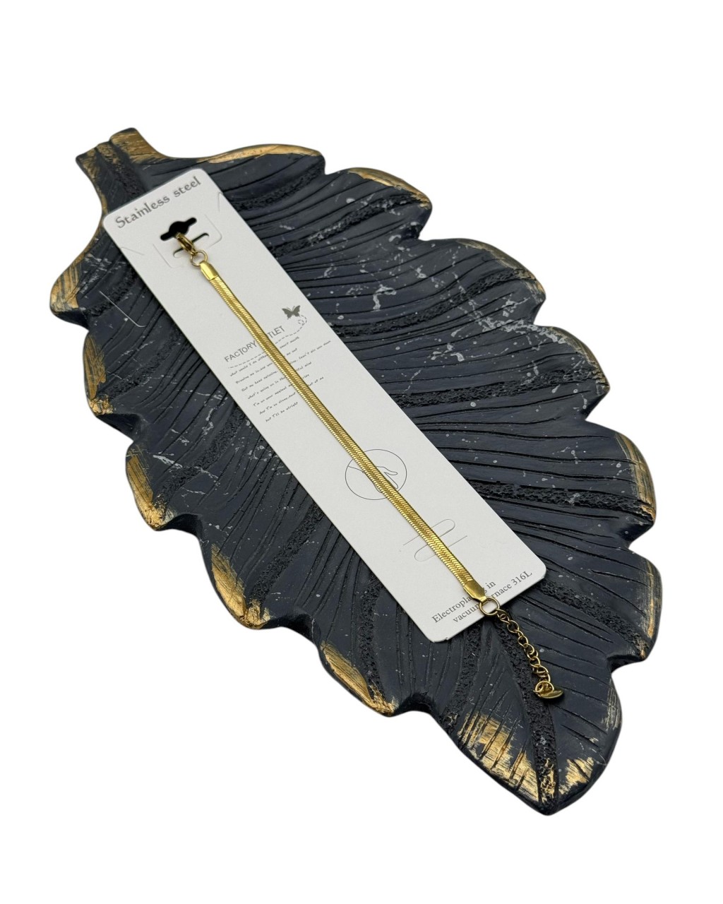 İTALYAN ZİNCİR GOLD ÇELİK BİLEKLİK