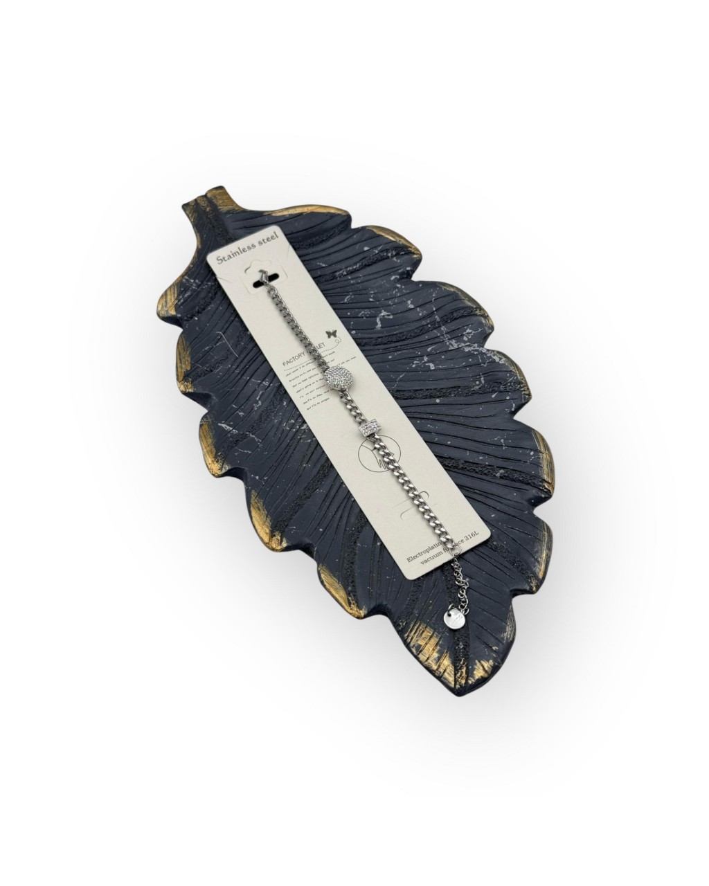 ZİRKON APARAT GURMET ZİNCİR SİLVER RENK ÇELİK BİLEKLİK