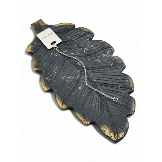 SİLVER  RENK SU YOLU ZİRKON TAŞLI BİLEKLİK1