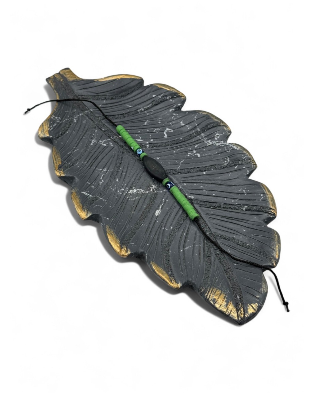 İSİM YAZILABİLİR YEŞİL FİMO BONCUK BAĞLAMALI BİLEKLİK