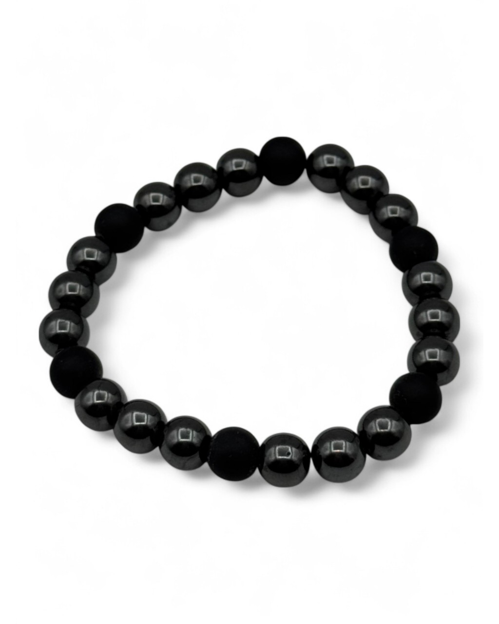 HEMATİT VE ONİKS TAŞI MİSİNE BİLEKLİK