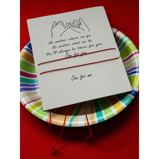 KIRMIZI İP ARKADAŞ VE SEVGİLİ BİLEKLİĞİ2