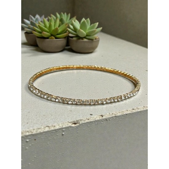 GOLD RENK SU YOLU LASTİK BİLEKLİK