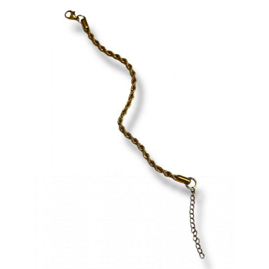 BURGU MODEL GOLD RENK ÇELİK BİLEKLİK