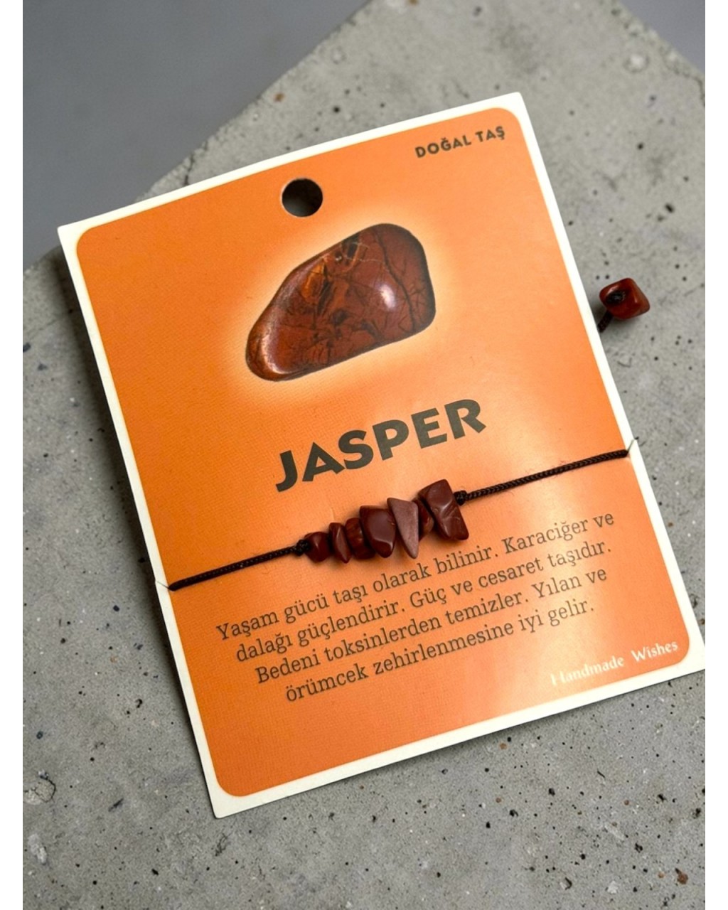 JASPER DOĞALTAŞ MAKROME BİLEKLİK