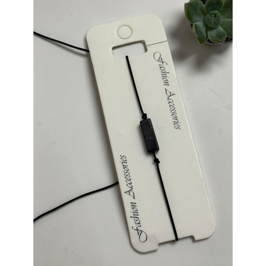 SÜTUN MAKROME SİYAH OBSİDYEN TAŞI BİLEKLİK