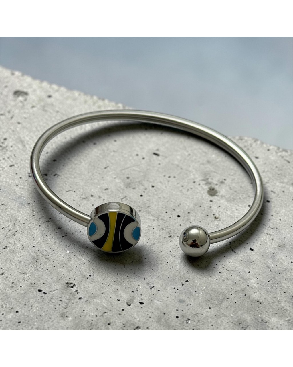 SİLVER RENK GEÇMELİ ÇELİK KELEPÇE BİLEKLİK