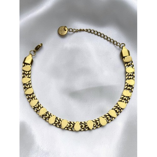 HASIR ÜSTÜNE PUL ZİNCİR ÇELİK BİLEKLİK