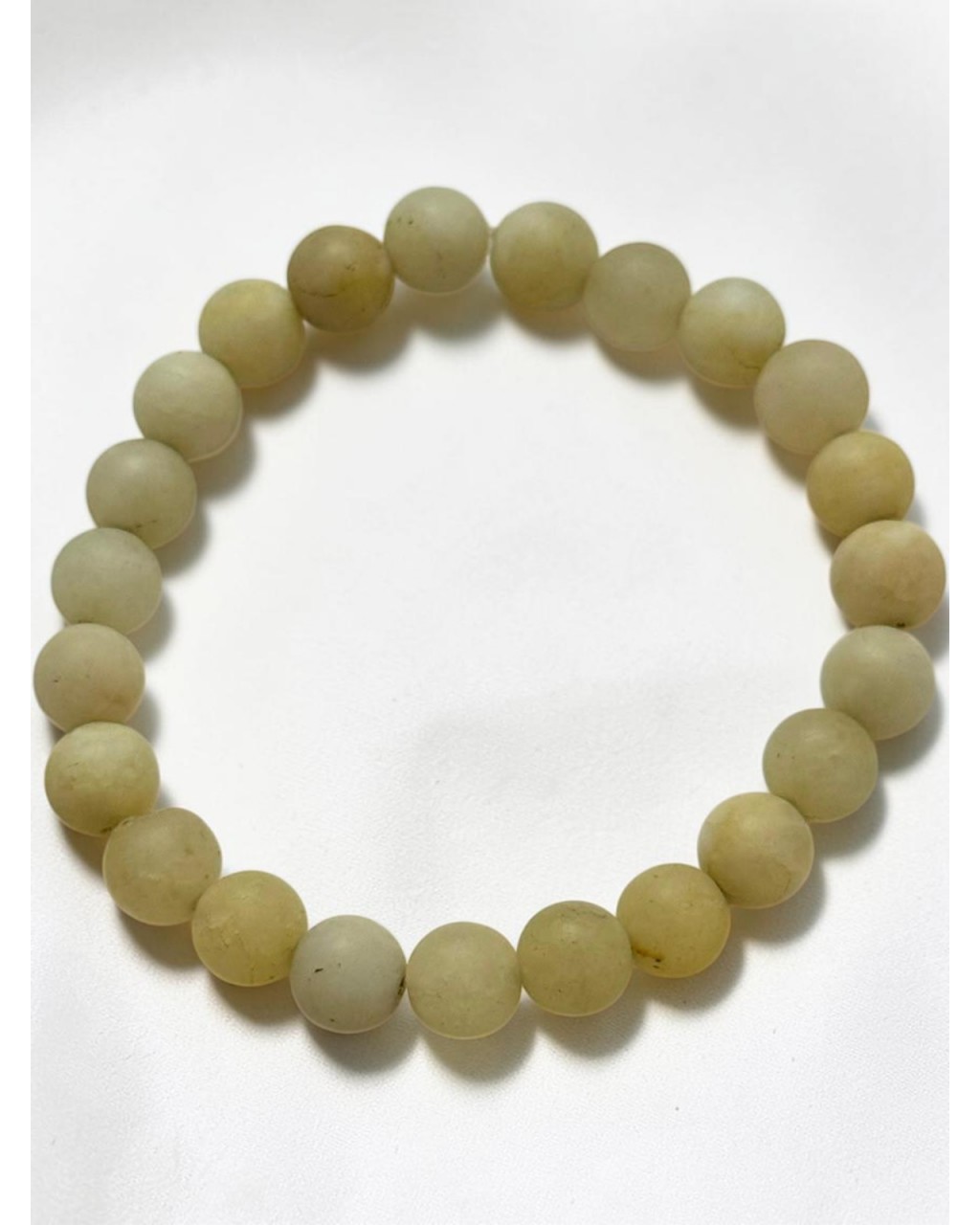 8 MM DOĞALTAŞ SARI KALSİT TAŞI MİSİNE BİLEKLİK