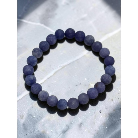 8 MM DOĞALTAŞ OPAL KYANİT MİSİNE BİLEKLİK