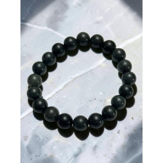 10 MM DOĞALTAŞ TURMALİN MİSİNE BİLEKLİK