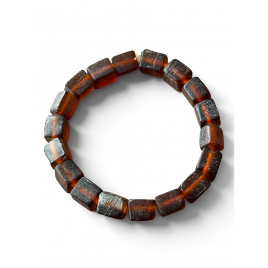 10 MM KAHVERENGİ MAT BONCUK MİSİNE BİLEKLİK