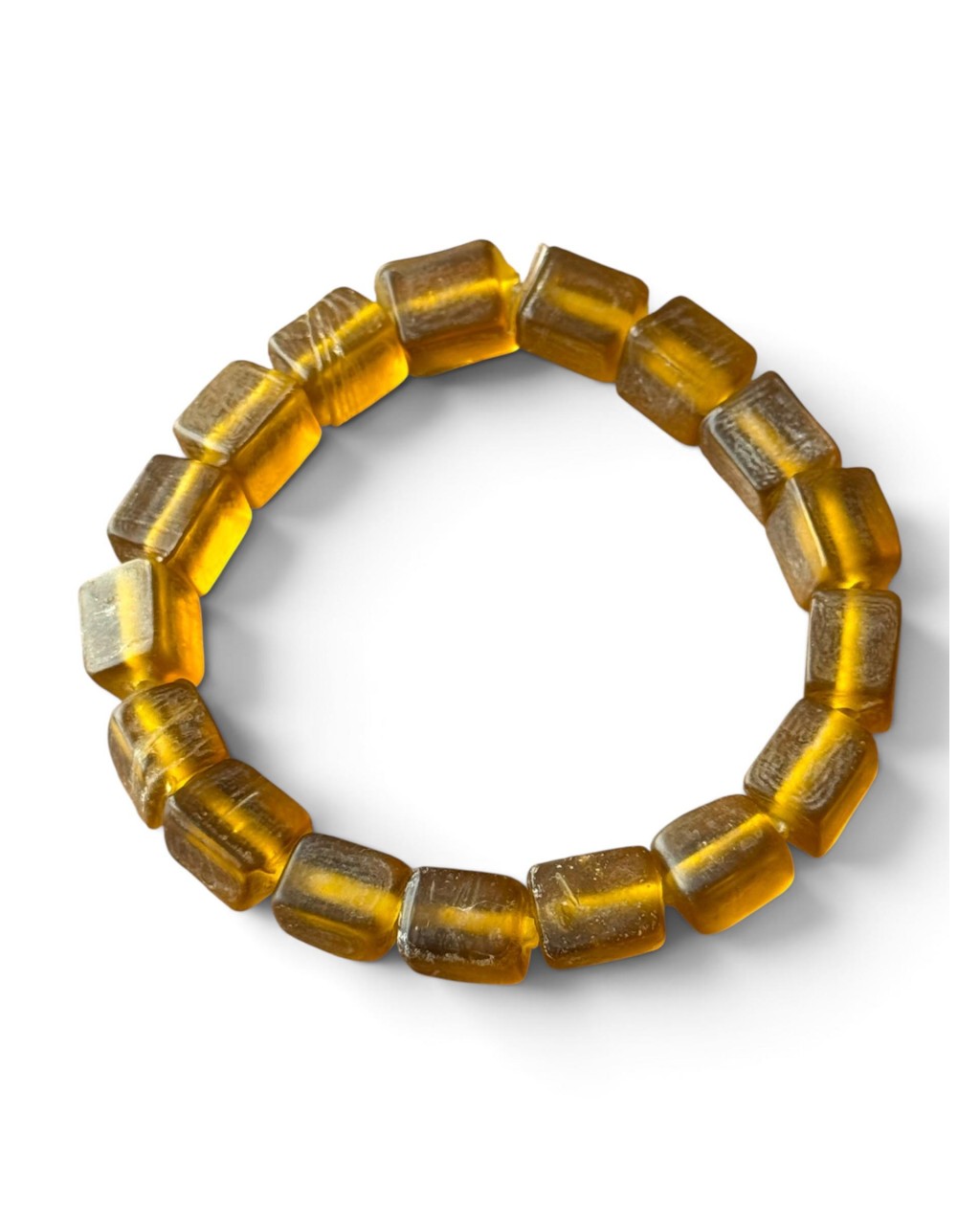 10 MM SARI MAT BONCUK MİSİNE BİLEKLİK