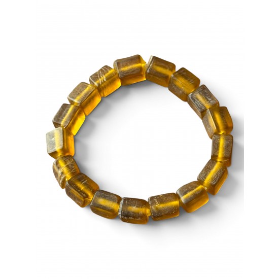 10 MM SARI MAT BONCUK MİSİNE BİLEKLİK