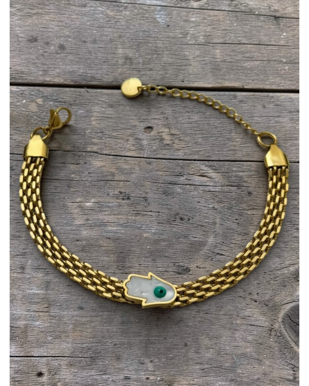 ZİNCİR MODEL FATMA ANA ELİ ÇELİK BİLEKLİK