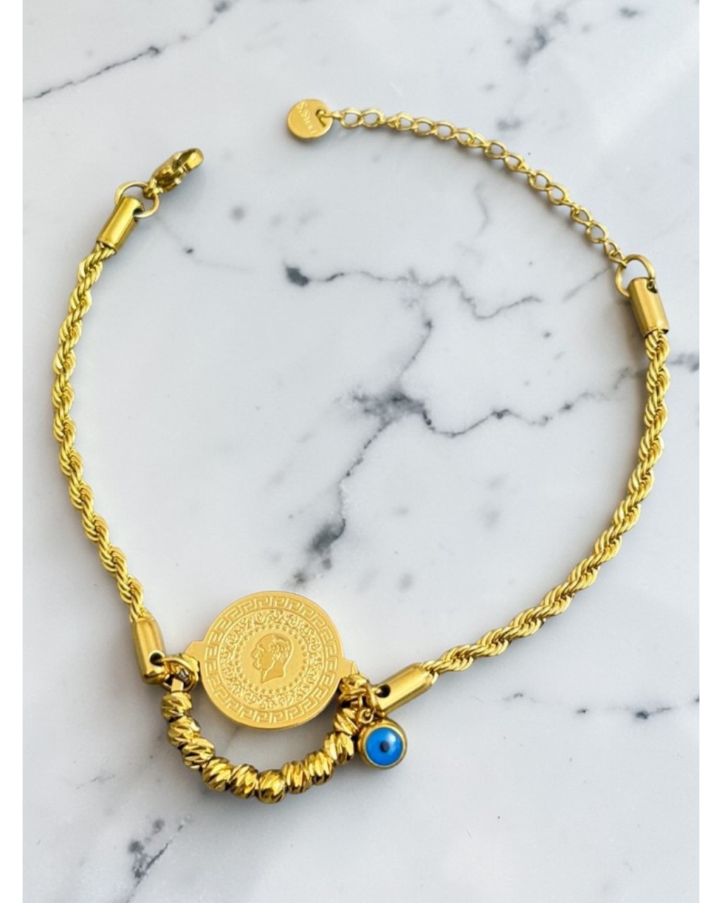 TUĞRA VE DORİKA MODEL ÇELİK BİLEKLİK