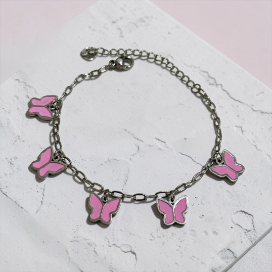 BEŞLİ KELEBEK MODEL ÇELİK BİLEKLİK