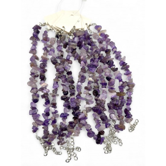 AMETİS TAŞI KIRIKTAŞ DOĞALTAŞ BİLEKLİK ( 1 ADET )