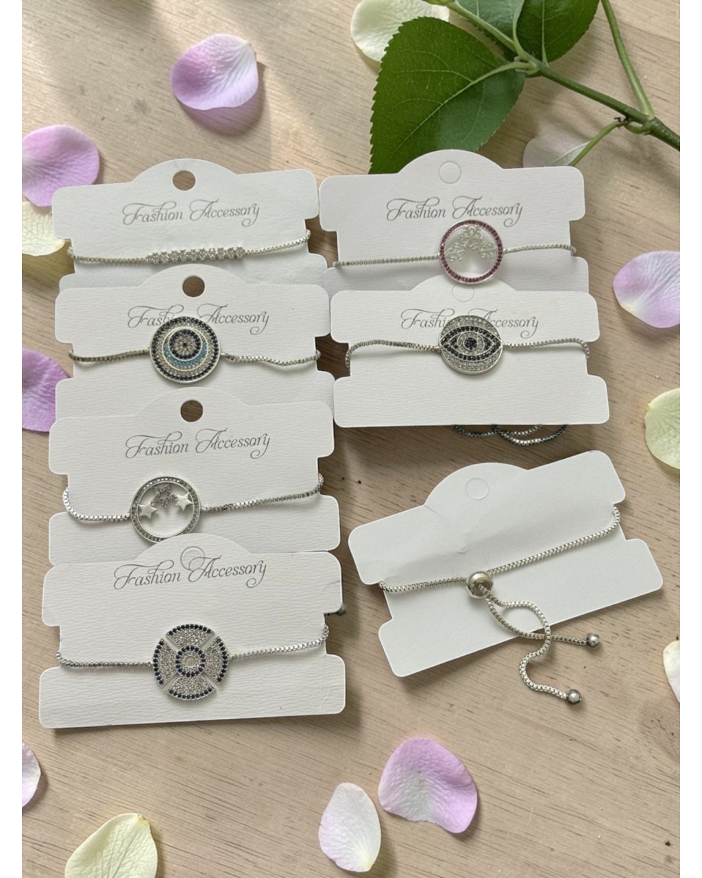 10 ADET KARIŞIK MODEL GÜMÜŞ RENK ZİRKON ASANSÖRLÜ BİLEKLİK