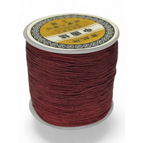 BORDO KAHVE RENK MAKROME İPİ 1 BOBİN 90-100 METRE
