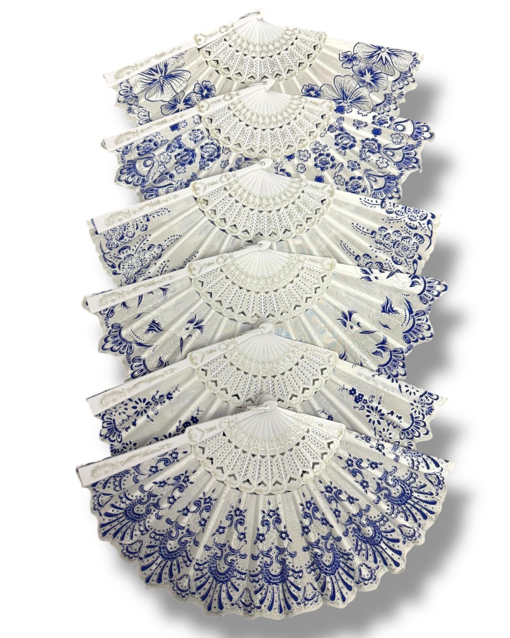 12 ADET MAVİ BEYAZ SİMLİ YELPAZE 12 ADET MAVİ BEYAZ SİMLİ YELPAZE