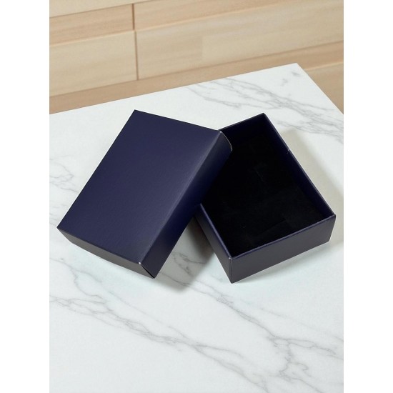 12 Lİ PAKET LACİVERT KOLYE-KÜPE SET KUTUSU